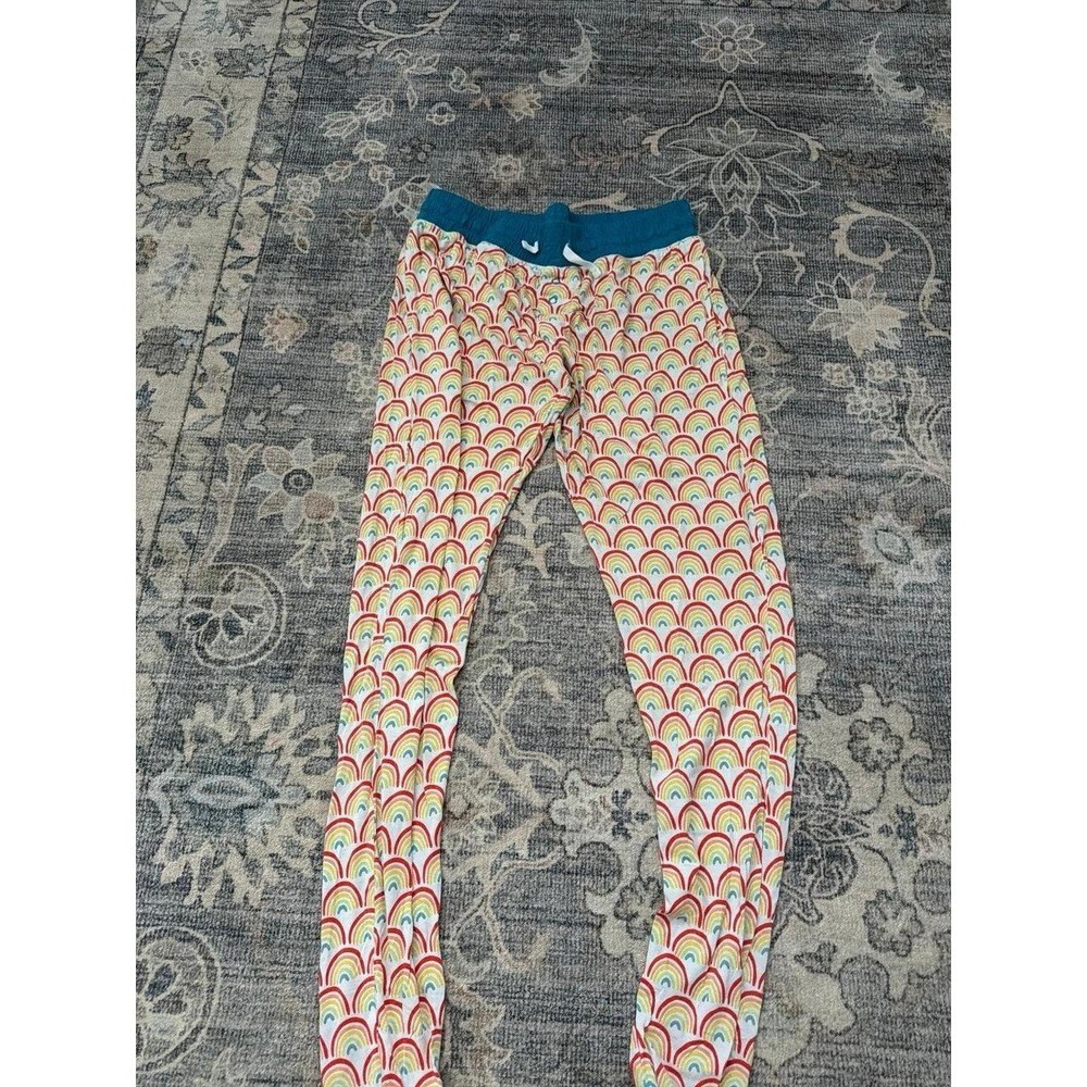 Little Sleepies Bamboo Pajama Jogger Pants Rainbow Pattern XS